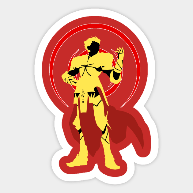 Gilgamesh Silhouette Sticker by A_Buddy89